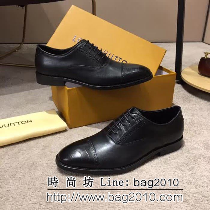 路易威登LV 頂級品質 2019春款專櫃同步發售 男士牛皮鞋 8FX2058